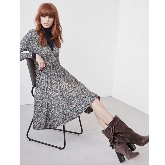 Rebecca Taylor Long Sleeve Lavish Garden Dress Size 6 - Picture 1 of 4